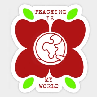 My World is Teaching Sticker